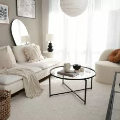 Sohvapöytä Linento Furniture Sun S403, 83cm, Mattamusta -Huonekalut myymälä LIFU552NOS2220 3