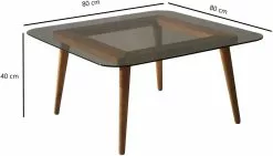 Sohvapöytä Linento Furniture Smart, Pronssi -Huonekalut myymälä LIFU552NOS2229 8