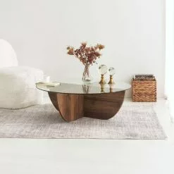 Sohvapöytä Linento Furniture Lily, 90cm, Ruskea -Huonekalut myymälä LIFU552NOS2238 5