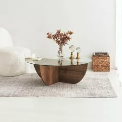 Sohvapöytä Linento Furniture Lily, 90cm, Ruskea -Huonekalut myymälä LIFU552NOS2238 6