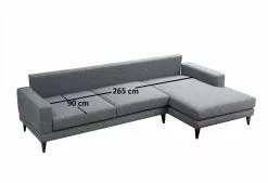 Divaanisohva Linento Furniture Nordic, Oikea, Harmaa -Huonekalut myymälä LIFU560ARE1104 4