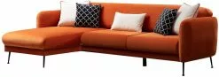 Divaanisohva Linento Furniture Sevilla, Vasen, Oranssi -Huonekalut myymälä LIFU560ARE1115 6