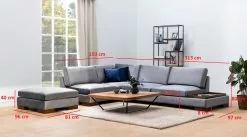 Kulmasohva Ja Rahi Linento Furniture Tulip, Vasen, Eri Värejä -Huonekalut myymälä LIFU560ARE1164 6