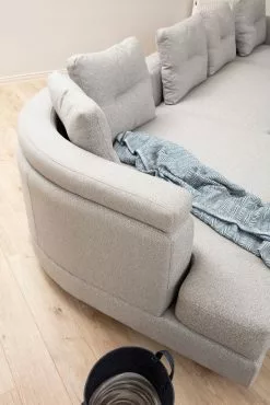 Divaanisohva Linento Furniture Padova, 4-istuttava, Vaaleanharmaa -Huonekalut myymälä LIFU560ARE1178 4