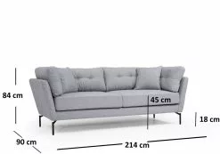 Sohva Linento Furniture Mapa, 3-istuttava, Eri Värejä -Huonekalut myymälä LIFU560ARE1304 8