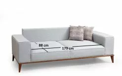 Vuodesohva Linento Furniture Montana, 3-istuttava, Vaaleanharmaa 8 Vuodesohva Linento Furniture Montana, 3-istuttava, Vaaleanharmaa -Huonekalut myymälä LIFU560ARE1306 4