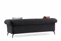 Sohva Linento Furniture Costa D, 3-istuttava, Musta -Huonekalut myymälä LIFU560ARE1320 3