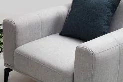 Nojatuoli Linento Furniture Nikea, Vaaleanharmaa -Huonekalut myymälä LIFU560ARE1716 4