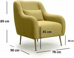 Nojatuoli Linento Furniture Sevilla, Eri Värejä -Huonekalut myymälä LIFU560ARE1718 4