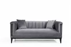 Sohva Linento Furniture Trendy, 2-istuttava, Harmaa
