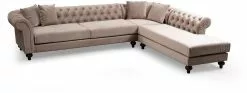 Avokulmasohva Linento Furniture Bogart, Oikea, Beige