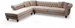 Avokulmasohva Linento Furniture Bogart, Vasen, Beige