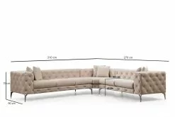 Kulmasohva Linento Furniture Como L, 270x310cm, Eri Värejä -Huonekalut myymälä LIFU569HLN1318 6