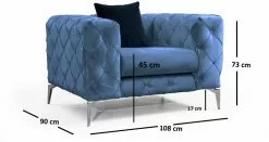 Nojatuoli Linento Furniture Como, Eri Värejä -Huonekalut myymälä LIFU569HLN1508 6