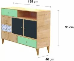 Lipasto Linento Furniture Colores V2, Monivärinen -Huonekalut myymälä LIFU570VLT1718 5