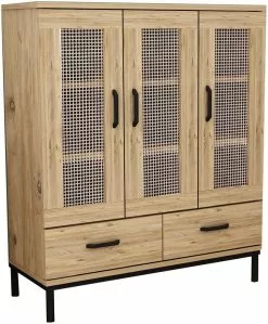 Kaappi Linento Furniture Netto 3, Ruskea