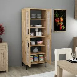 Kaappi Linento Furniture Netto V1, Ruskea -Huonekalut myymälä LIFU570VLT1723 3