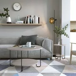 Sohvapöytä Linento Furniture Corro, 80cm, Eri Värejä -Huonekalut myymälä LIFU776HMS2851 2