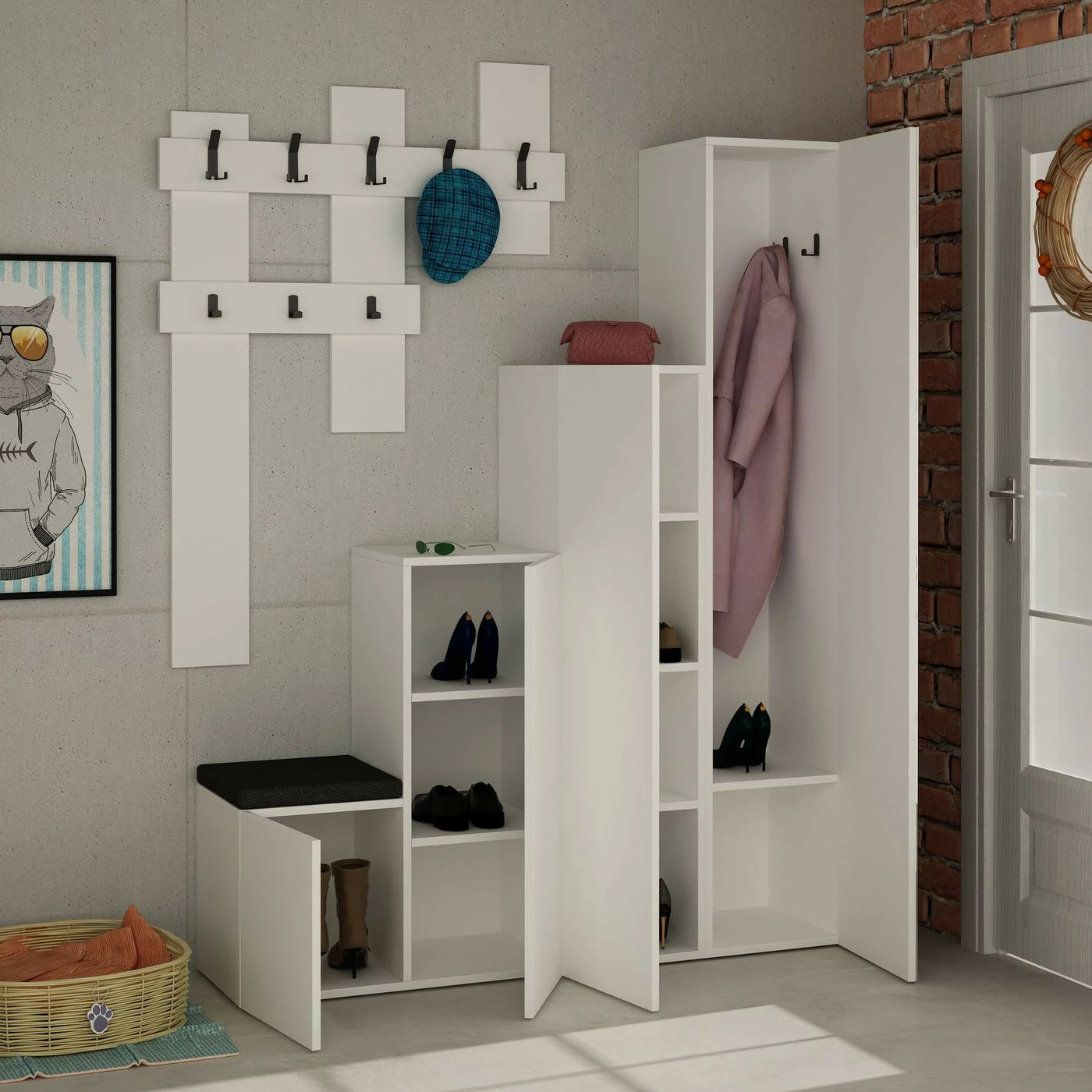 Säilytyskokonaisuus Eteiseen Linento Furniture Up, Eri Värejä 11 Säilytyskokonaisuus Eteiseen Linento Furniture Up, Eri Värejä - Image 11