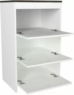 Lipasto Linento Furniture Done, Valkoinen/tummanruskea -Huonekalut myymälä LIFU804TRH3536 9