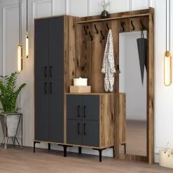 Säilytyskokonaisuus Peilillä Linento Furniture Berlin ABC, Eri Värejä 14 Säilytyskokonaisuus Peilillä Linento Furniture Berlin ABC, Eri Värejä -Huonekalut myymälä LIFU845HCT4213 3