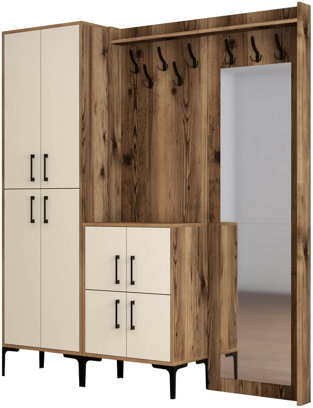 Säilytyskokonaisuus Peilillä Linento Furniture Berlin ABC, Eri Värejä 7 Säilytyskokonaisuus Peilillä Linento Furniture Berlin ABC, Eri Värejä - Image 7