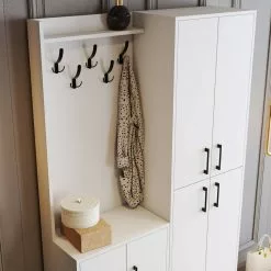 Säilytyskokonaisuus Linento Furniture Berlin BA, Valkoinen -Huonekalut myymälä LIFU845HCT4227 5