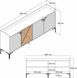 Senkki Linento Furniture Venedik, Eri Värejä -Huonekalut myymälä LIFU845HCT5309 7
