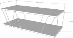 Sohvapöytä Linento Furniture Labranda, Eri Värejä -Huonekalut myymälä LIFU854KLN2808 4