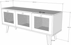 TV-taso Linento Furniture Likya 140, Ruskea -Huonekalut myymälä LIFU854KLN3033 5