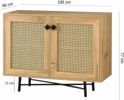 Sivupöytä Linento Furniture Tarsus, Tammi -Huonekalut myymälä LIFU854KLN3910 5