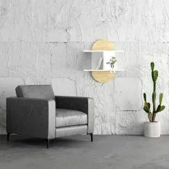 Seinähylly Linento Furniture Auro, Eri Värejä -Huonekalut myymälä LIFU855DTE1769 2