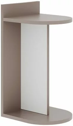 Apupöytä Linento Furniture Dom, Beige/valkoinen