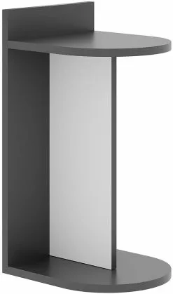 Apupöytä Linento Furniture Dom, Antrasiitti/valkoinen