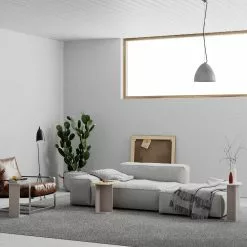 Sarjapöytä Linento Furniture Mund, 3-osainen, Beige/tammi/valkoinen -Huonekalut myymälä LIFU855DTE2935 3
