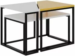 Sohvapöytäsetti Linento Furniture Oh Lady, 3-osainen, Eri Värejä