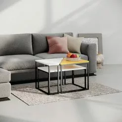 Sohvapöytäsetti Linento Furniture Oh Lady, 3-osainen, Eri Värejä -Huonekalut myymälä LIFU855DTE2941 2
