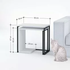 Sarjapöytä Linento Furniture Zigosh, 2-osainen, Eri Värejä -Huonekalut myymälä LIFU855DTE2949 6