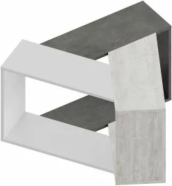 Sohvapöytä Linento Furniture Trio, Valkoinen/harmaa