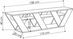 TV-taso Linento Furniture Ralla, Antrasiitti -Huonekalut myymälä LIFU855DTE3069 3