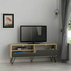 TV-taso Linento Furniture Picadilly, Harmaa/ruskea 6 TV-taso Linento Furniture Picadilly, Harmaa/ruskea -Huonekalut myymälä LIFU855DTE3074 3