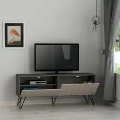 TV-taso Linento Furniture Picadilly, Beige/harmaa -Huonekalut myymälä LIFU855DTE3077 3