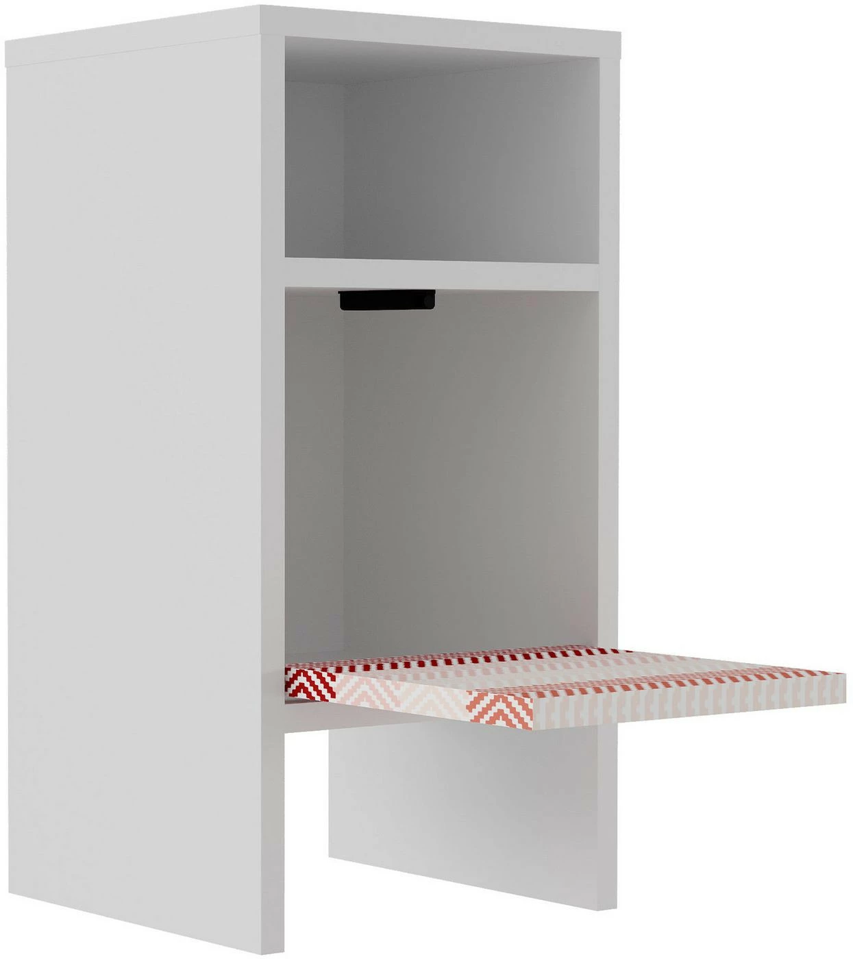 Yöpöytä Linento Furniture Grandma, Siksak, Valkoinen/punainen 6 Yöpöytä Linento Furniture Grandma, Siksak, Valkoinen/punainen - Image 6