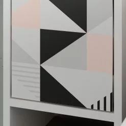 Yöpöytä Linento Furniture Grandma, Geometrinen, Valkoinen/monivärinen 14 Yöpöytä Linento Furniture Grandma, Geometrinen, Valkoinen/monivärinen -Huonekalut myymälä LIFU855DTE3539 7