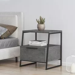 Yöpöytä Linento Furniture Pal, Eri Värejä -Huonekalut myymälä LIFU855DTE3546 2
