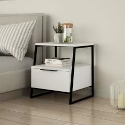Yöpöytä Linento Furniture Pal, Eri Värejä -Huonekalut myymälä LIFU855DTE3547 2