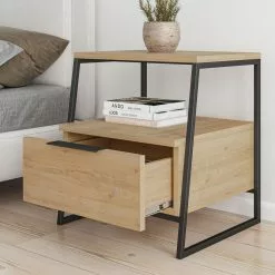 Yöpöytä Linento Furniture Pal, Eri Värejä -Huonekalut myymälä LIFU855DTE3548 3