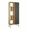 Kirjahylly Linento Furniture Jedda, Ruskea/harmaa