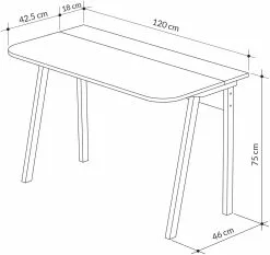 Työpöytä Linento Furniture Luton, Eri Värejä -Huonekalut myymälä LIFU855DTE3860 5