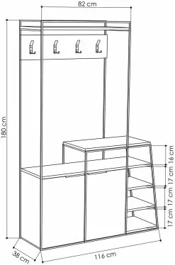 Säilytyskokonaisuus Linento Furniture Pall, Eri Värejä -Huonekalut myymälä LIFU855DTE4026 4